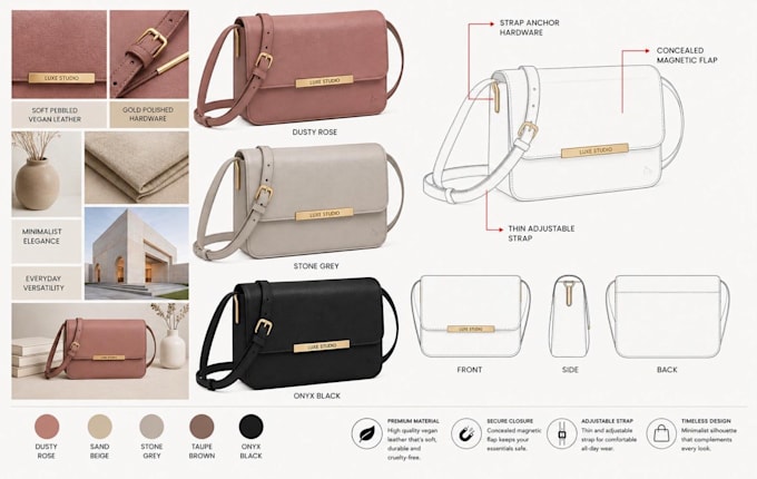 design handbag, bag, accessory tech packs
