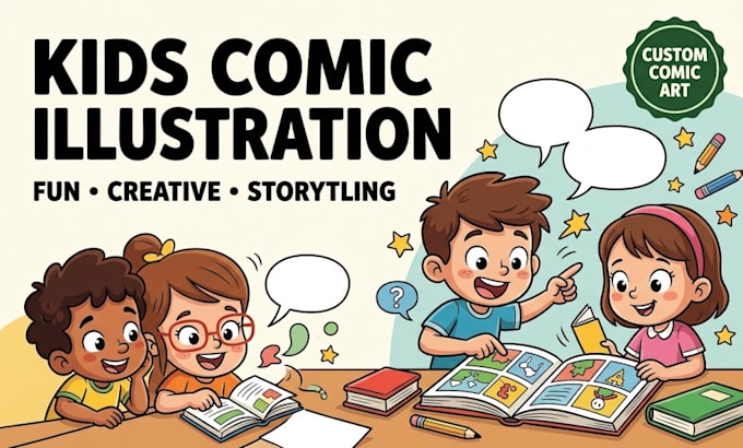 create educational comics for kids and learning materials