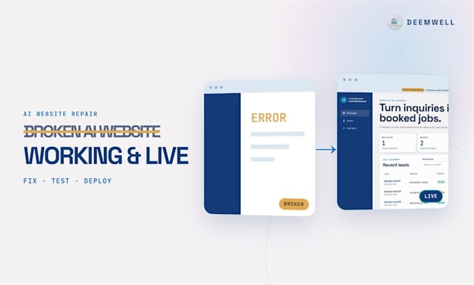 fix ai generated websites and vibe coded web apps