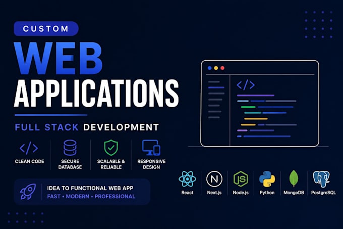 build custom web applications with full stack development