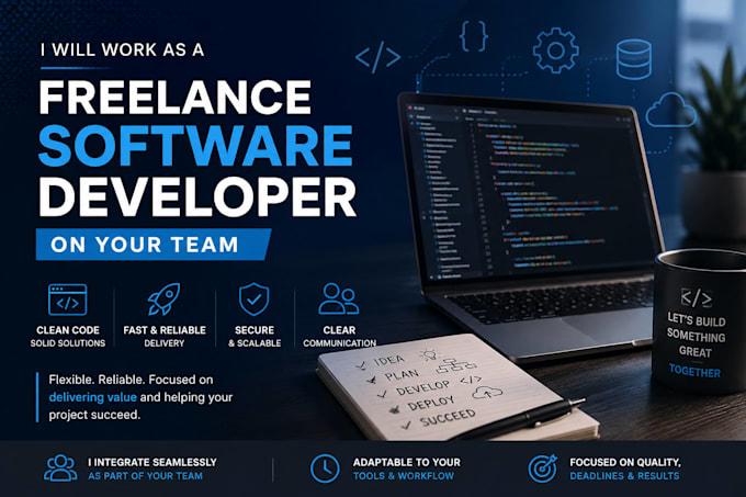 work as a freelance software developer on your team