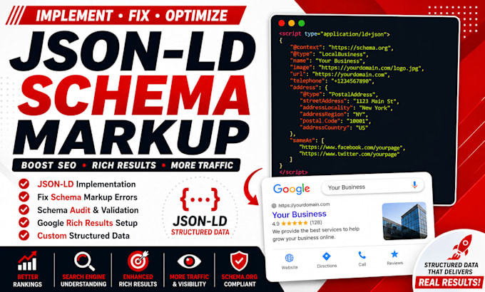 implement json ld schema markup for your website SEO