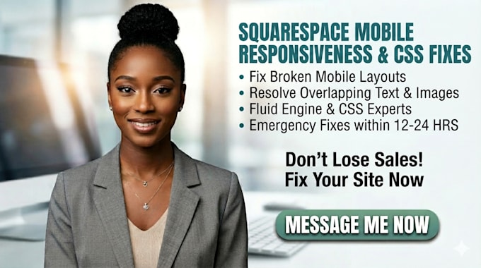 fix squarespace broken layout, mobile issues, CSS bugs and website