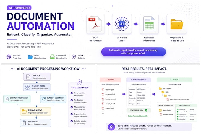 build ai document processing and PDF automation workflows