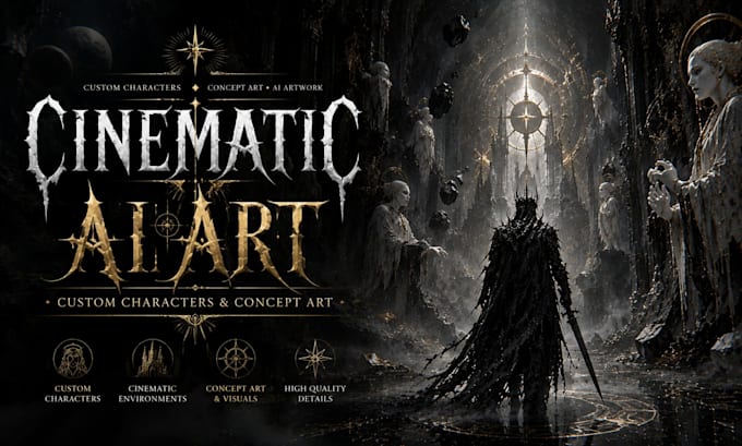 create cinematic ai art and custom characters