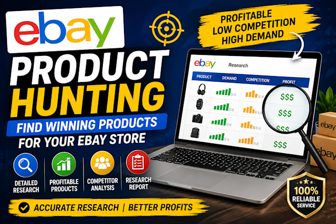 professionally hunt profitable and winning products for ebay