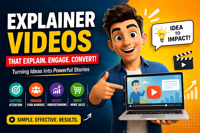 create an explainer video or commercial video ads