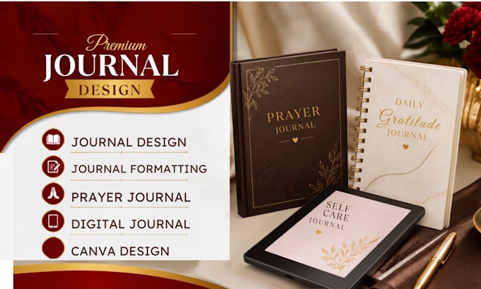 prayer journal design digital christian journal journal formatting canva design