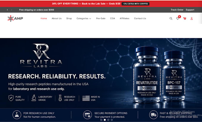 peptide website peptide marketing peptide ads peptide meta ads peptide label
