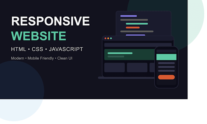 build a responsive website using HTML CSS and javascript