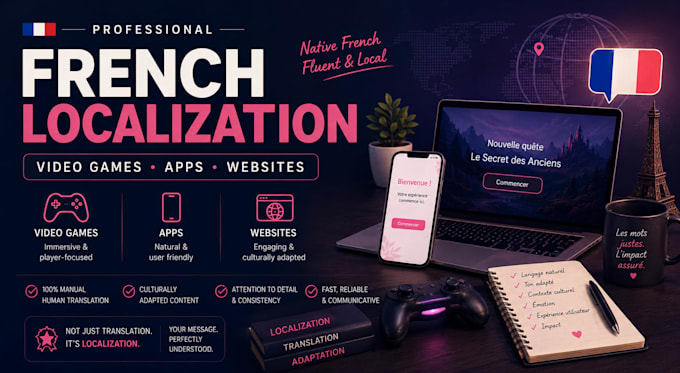 localize your game or app into french