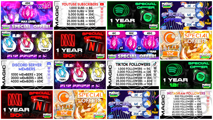 design custom thumbnails, logo and gaming banners