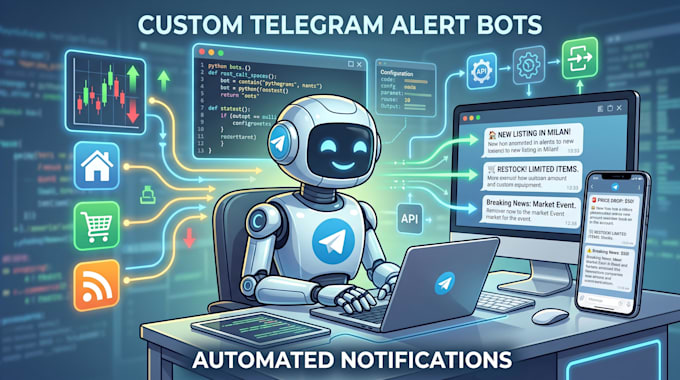 create a custom telegram alert bot for automated notifications