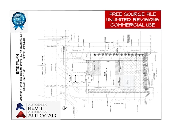 design your 2d site plan and landscape plan
