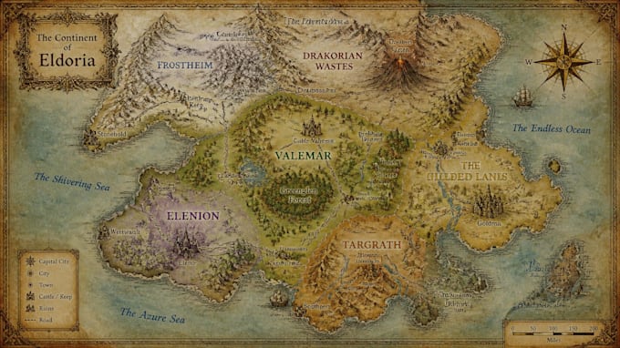 draw a map for your fantasy novel