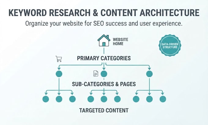 do professional keyword research and content architecture for your website
