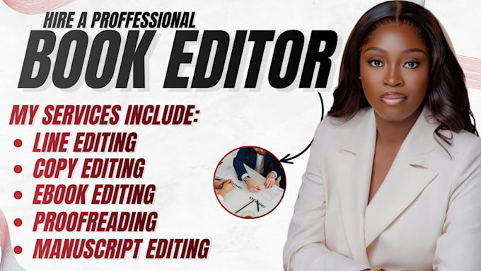 edit your book, ebook, and manuscript