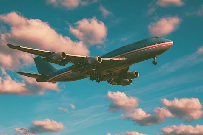 draw airplane, aircraft, helicopter into a vector cartoon
