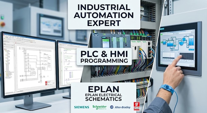 develop plc, hmi programs and eplan electrical schematics