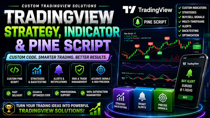 develop tradingview strategy, indicator, alert and pine script