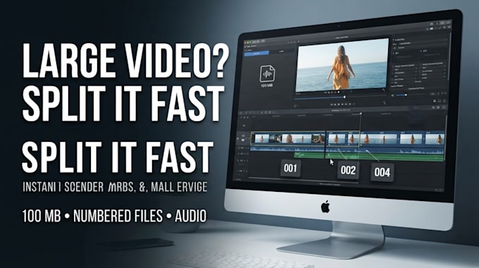 split your large video into smaller upload ready files