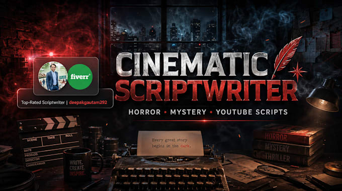 write gripping horror mystery and youtube video scripts