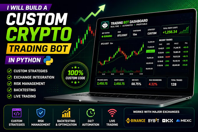 build a custom crypto trading bot in python