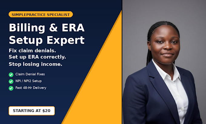set up and fix your simplepractice insurance billing and era setup