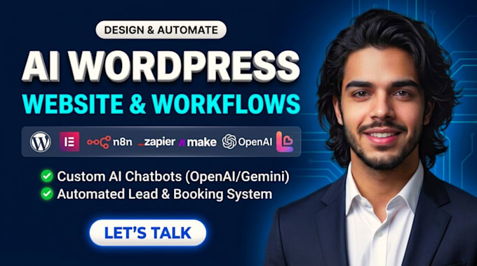 build ai powered wordpress website with n8n automation and ai chatbot
