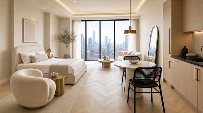 create a professional ai airbnb property walkthrough video