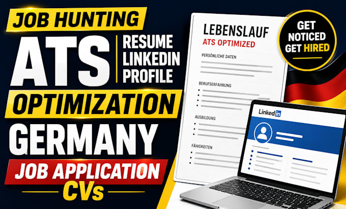 job hunting ats resume linkedln profile optimization germany job application cvs