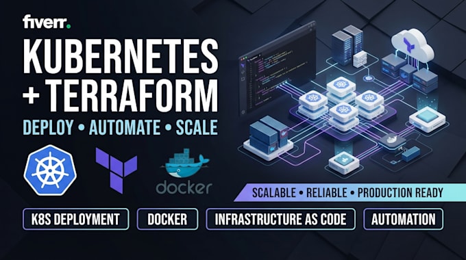 deploy kubernetes, infrastructure with terraform and docker