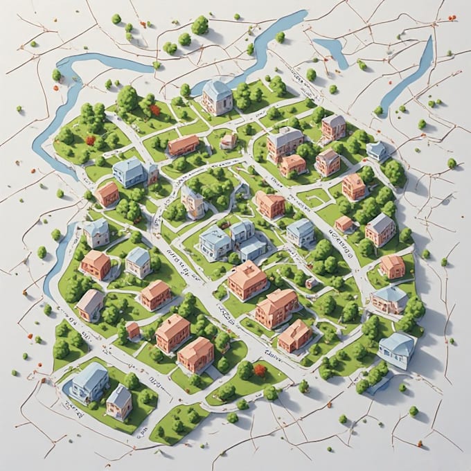 create a custom and detailed neighborhood map
