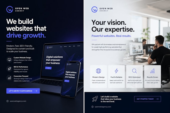 modern website, business website logo, graphic desing