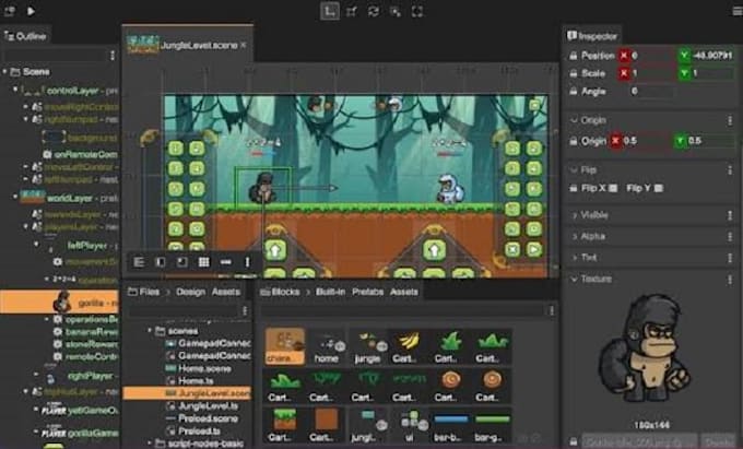 develop a game in HTML and javascript with phaser js