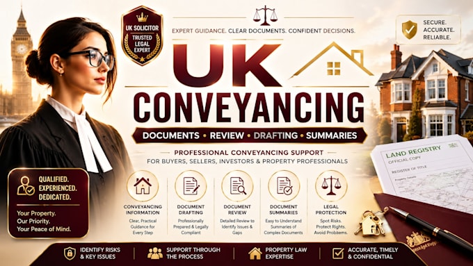 provide UK conveyancing document review, drafting and property guidance