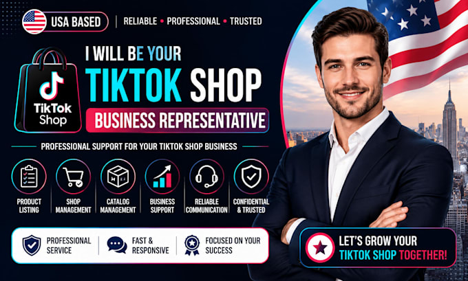 be your USA tiktok shop business representative
