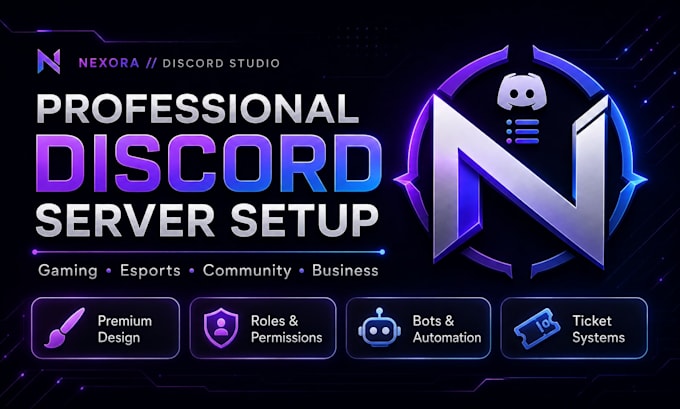 create and setup a professional custom discord server
