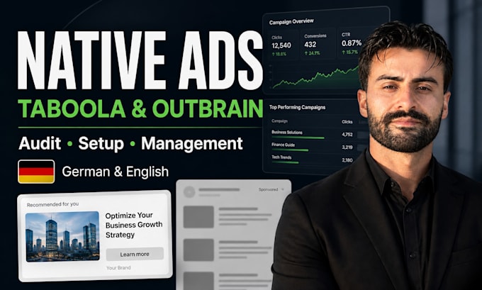 manage and optimize taboola, outbrain native ads campaigns