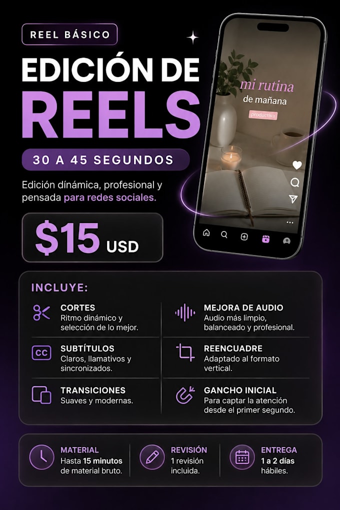 edit a reel or tiktok