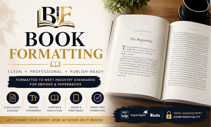 format your book with no error