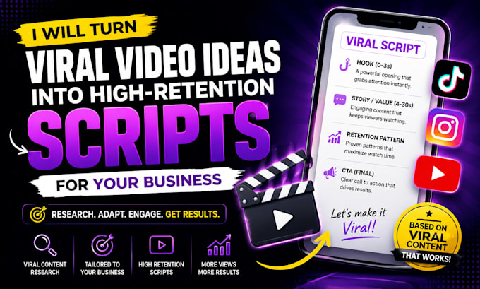 turn viral video ideas into high retention scripts for your business