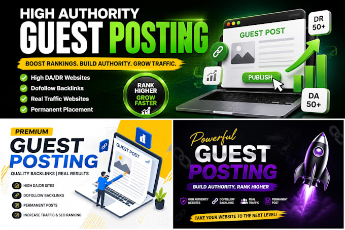 do guest post outreach and build quality backlinks