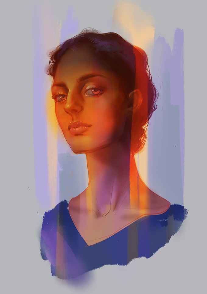 draw a digital portrait