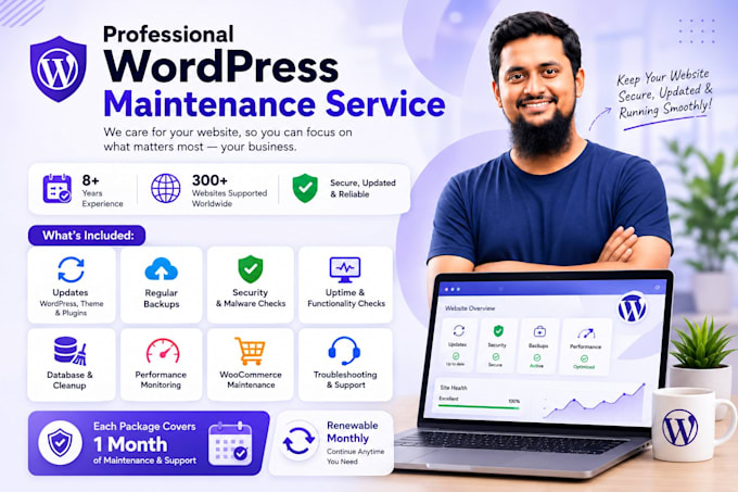 provide wordpress maintenance service and support