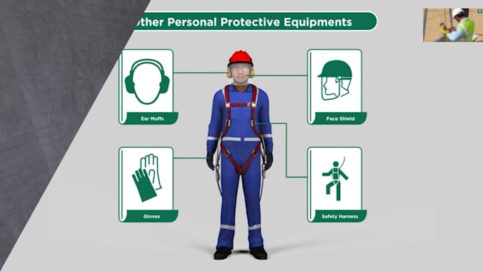 create 3d industrial safety training and construction safety animation