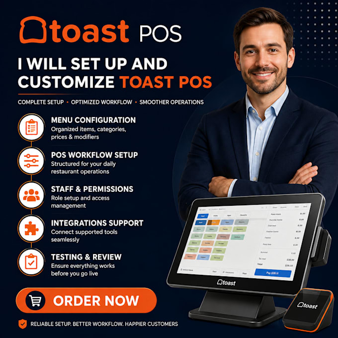set up customize toast pos restaurant pos menu integrations