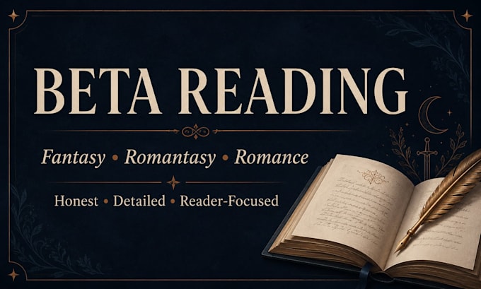 beta read your fantasy, romantasy, or romance novel
