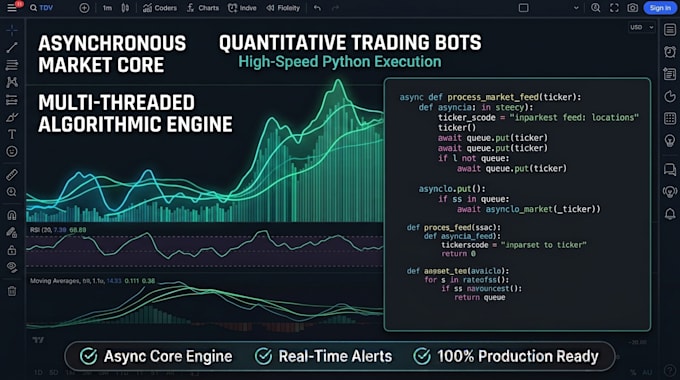 build high performance trading bot or python script
