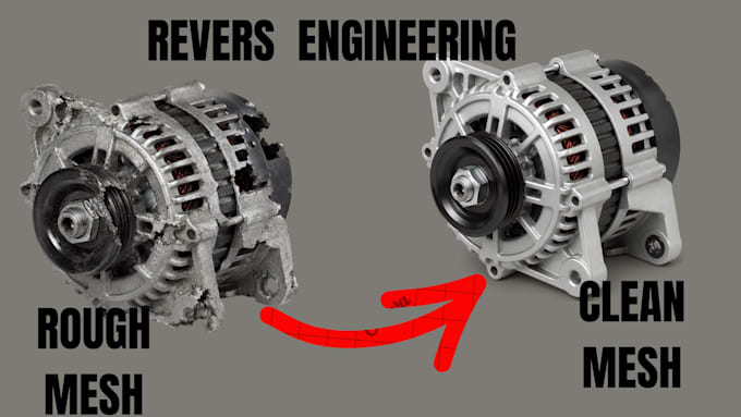 reverse engineer your scan or mesh into a manufacturing ready cad model